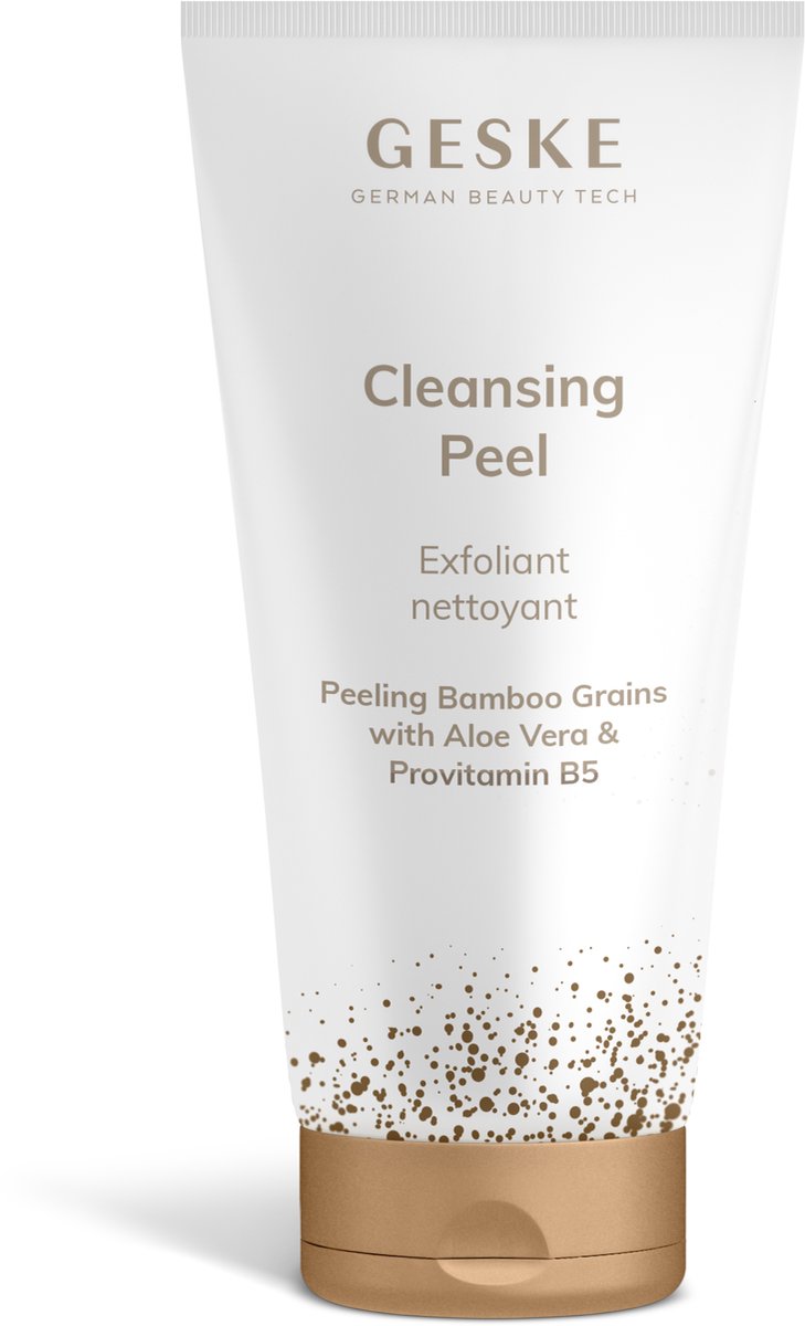 GESKE | Reinigende peel | GESKE SmartAppGuided™ Gezichtsborstel | Peeling met aloë vera, provitamine B5 & bamboe | Reiniger | Tegen onzuivere huid | Alle huidtypes| Vegan formule zonder dierproeven