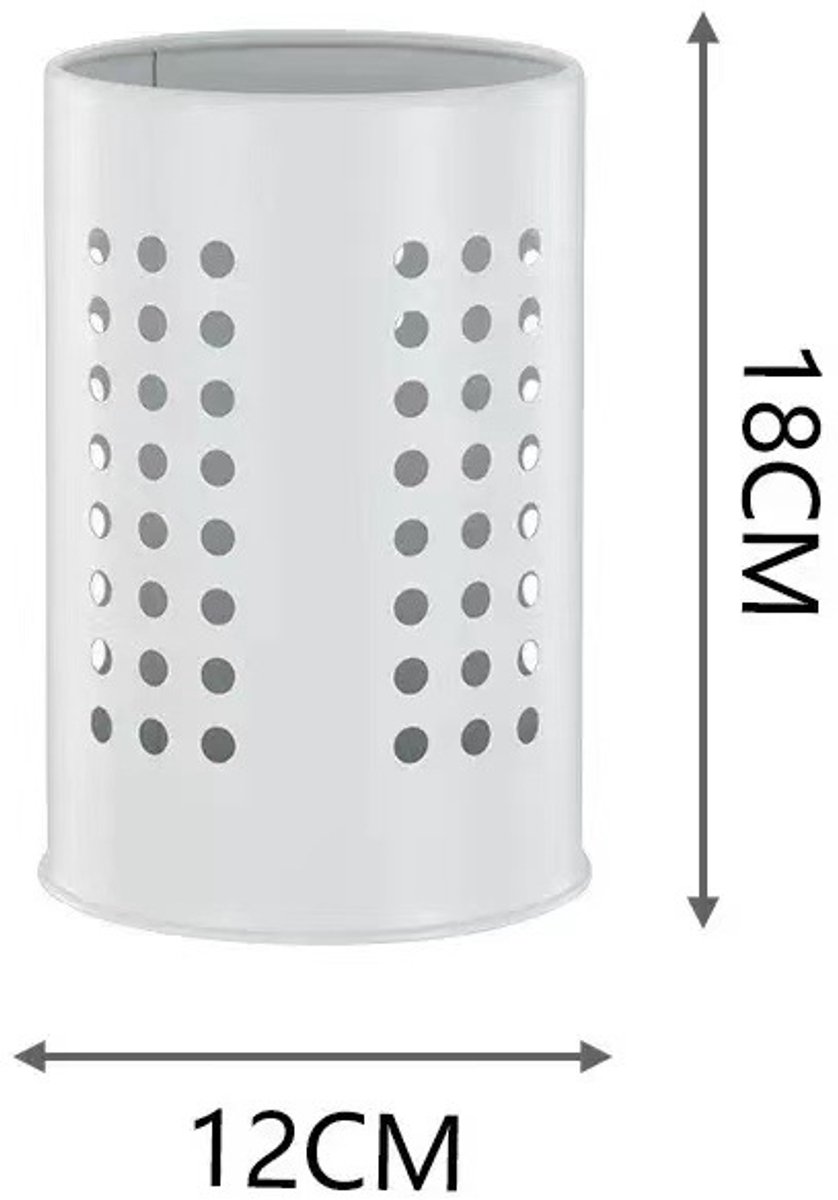 Bestekmanden Set - Keukenorganizer - 1 Stuks - Roestvrij Staal - Wit