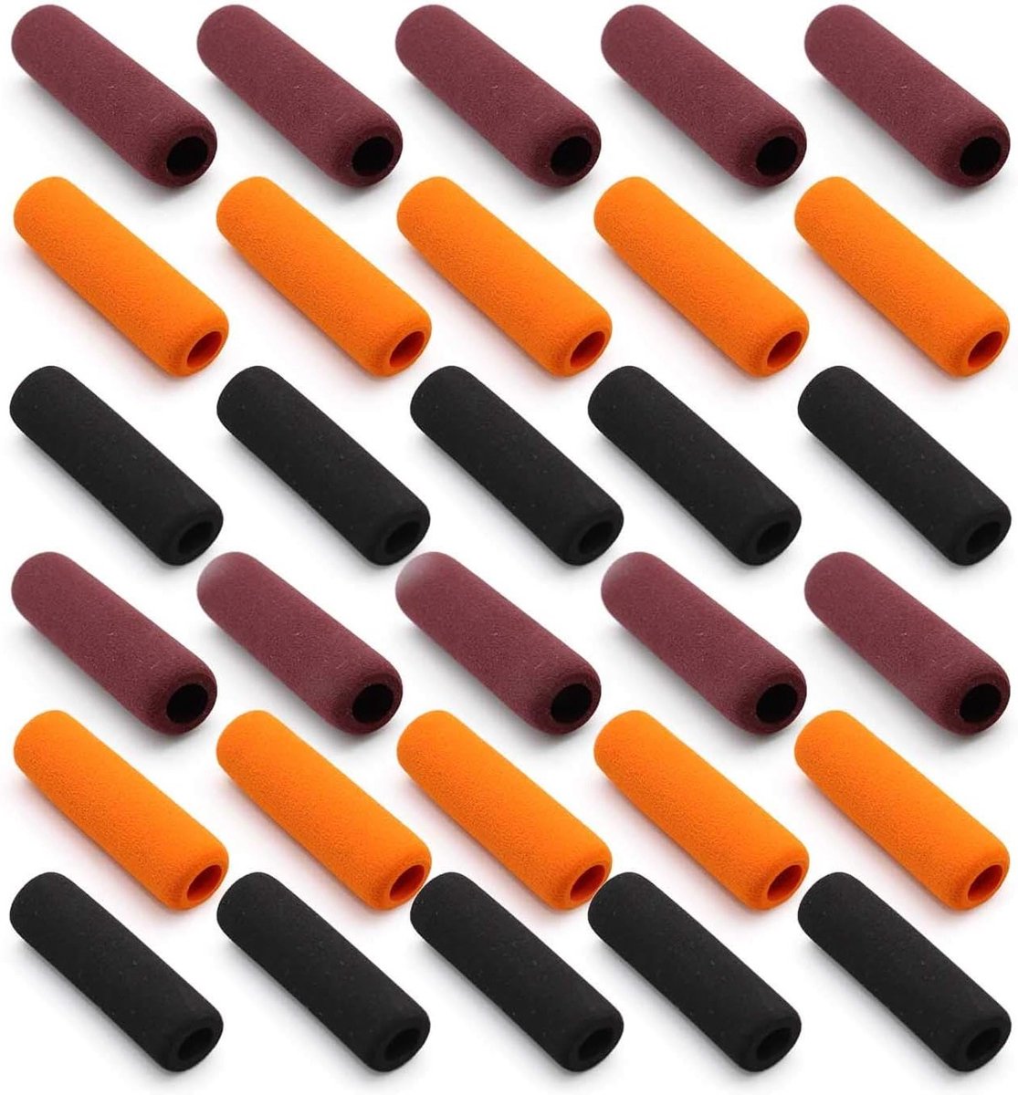 Set van 30 Stuks Schuim Pen Grip, 40mm Lengte, Antislip Grip voor Potloden, Balpennen en Schrijfgerei