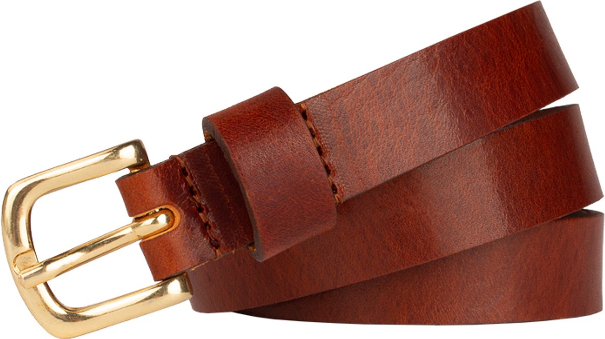 Legend Dames - Leren riem - Cognac - 80cm