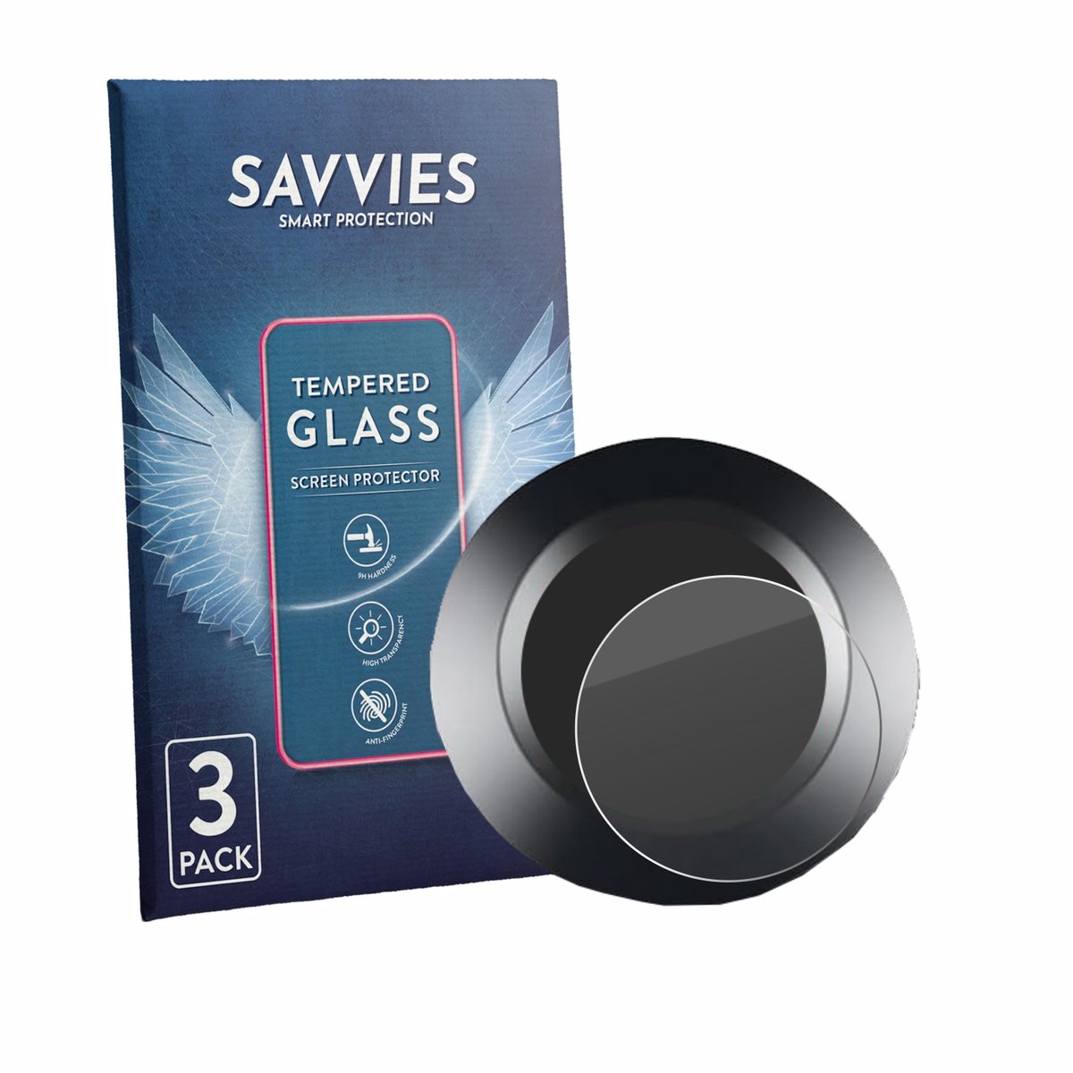 Savvies - Glas Screenprotector voor ZMCVOE Bike Computer - Gehard Beschermglas 9H 3 Stuks