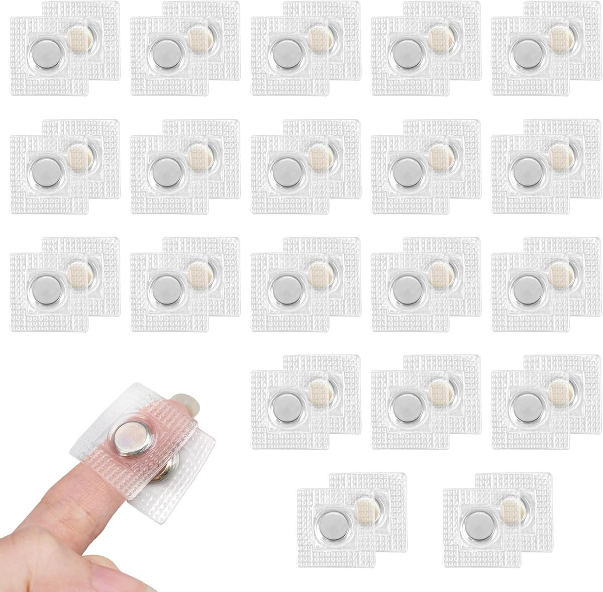 Verborgen Magnetische Sluitingen voor Kleding en Handtassen - 20 Paar Onzichtbare Naaimagnets, Perfect voor Leer en Creatieve Projecten