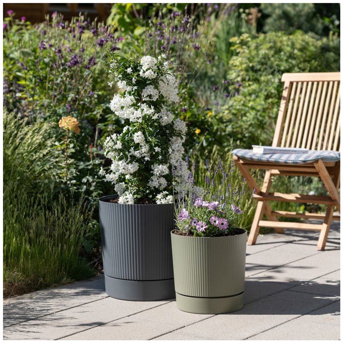 GARDEN ID – Lino – Bloempot – waterreservoir – 43 l