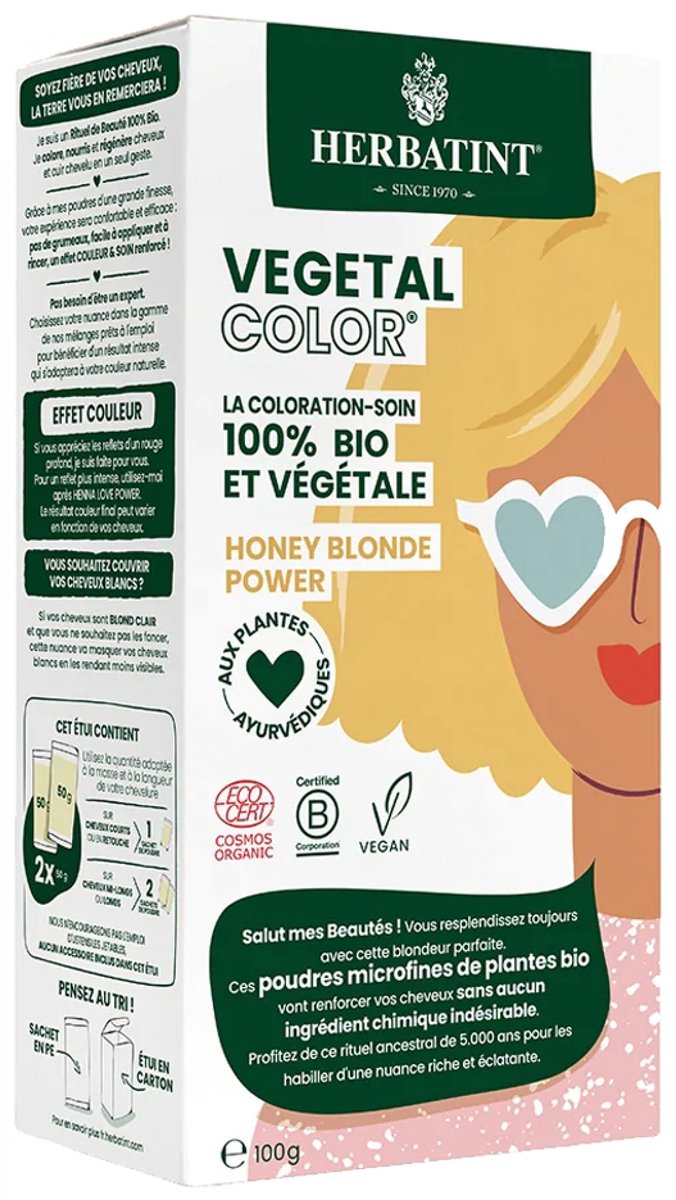 Herbatint Plantaardige Kleur Biologisch 100 g (Kleuren : Blond)