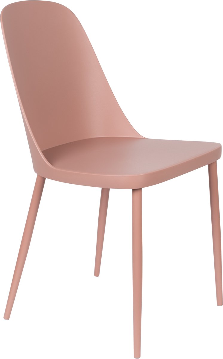 Novel Collection - Eetkamerstoel Pip - Roze - 53.5x46x85 cm - Set van 2