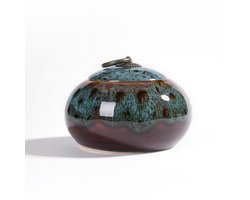 Urn voor Huisdieren –220 ML – Keramiek – Kleine Asurn voor Hond, Kat, Vogel – Dierenurn voor Overleden Huisdieren – 11*8cm-Blauw