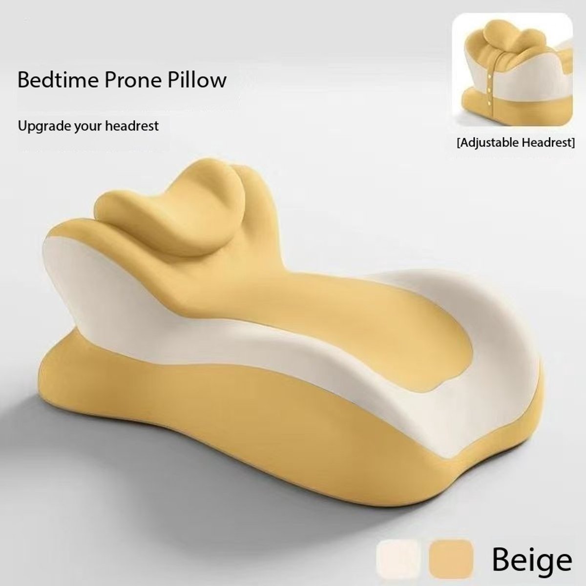 Multifunctioneel slaaphoofdkussen – Voor slapen, lezen en telefoongebruik – Ergonomisch – Afmeting 40x55x25cm – Comfort voor bed en bank-