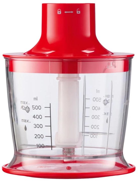 SILVERCREST® Staafmixerset 600 W - Retro - Rood - Met turbofunctie van SilverCrest — afbeelding 2
