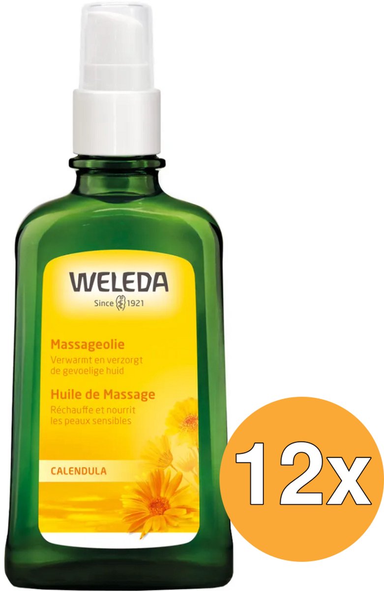 12x WELEDA Calendula massageolie (100 ml)