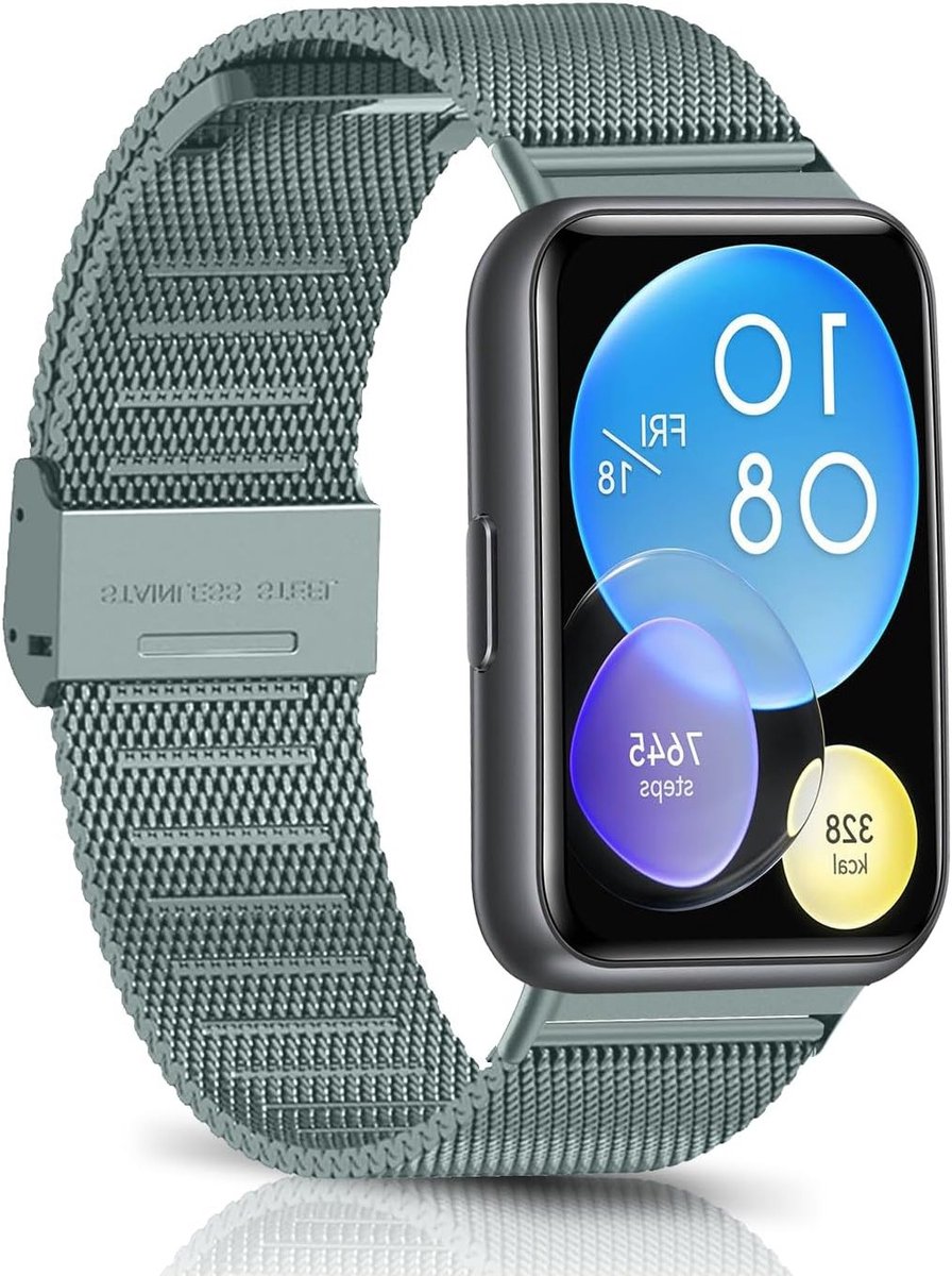 Ademend Vervangingsband voor Heren en Dames, Geweven RVS Mesh Horlogeband voor Comfort en Stijl
