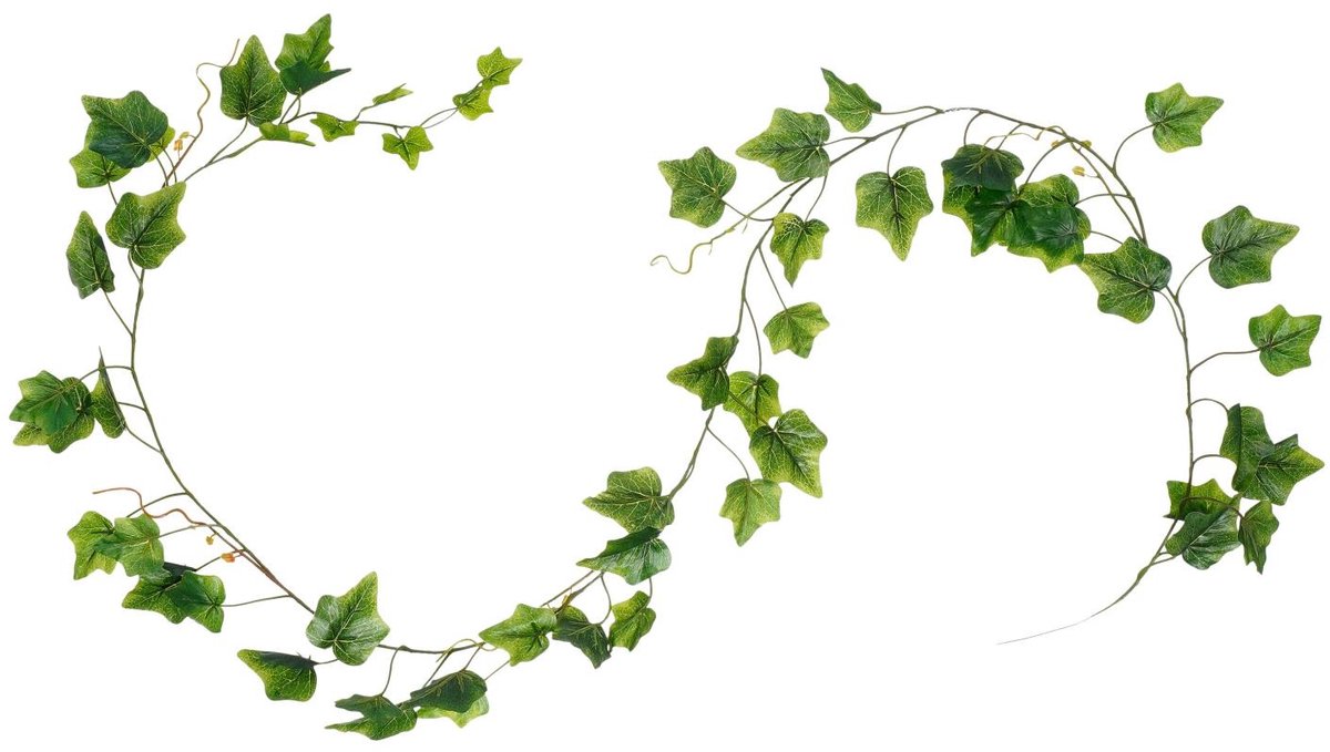 Mica Decorations Kunstplanten Hedera Slinger - 160 x 10 cm - groen - kunststof - decoratie - bladgroen