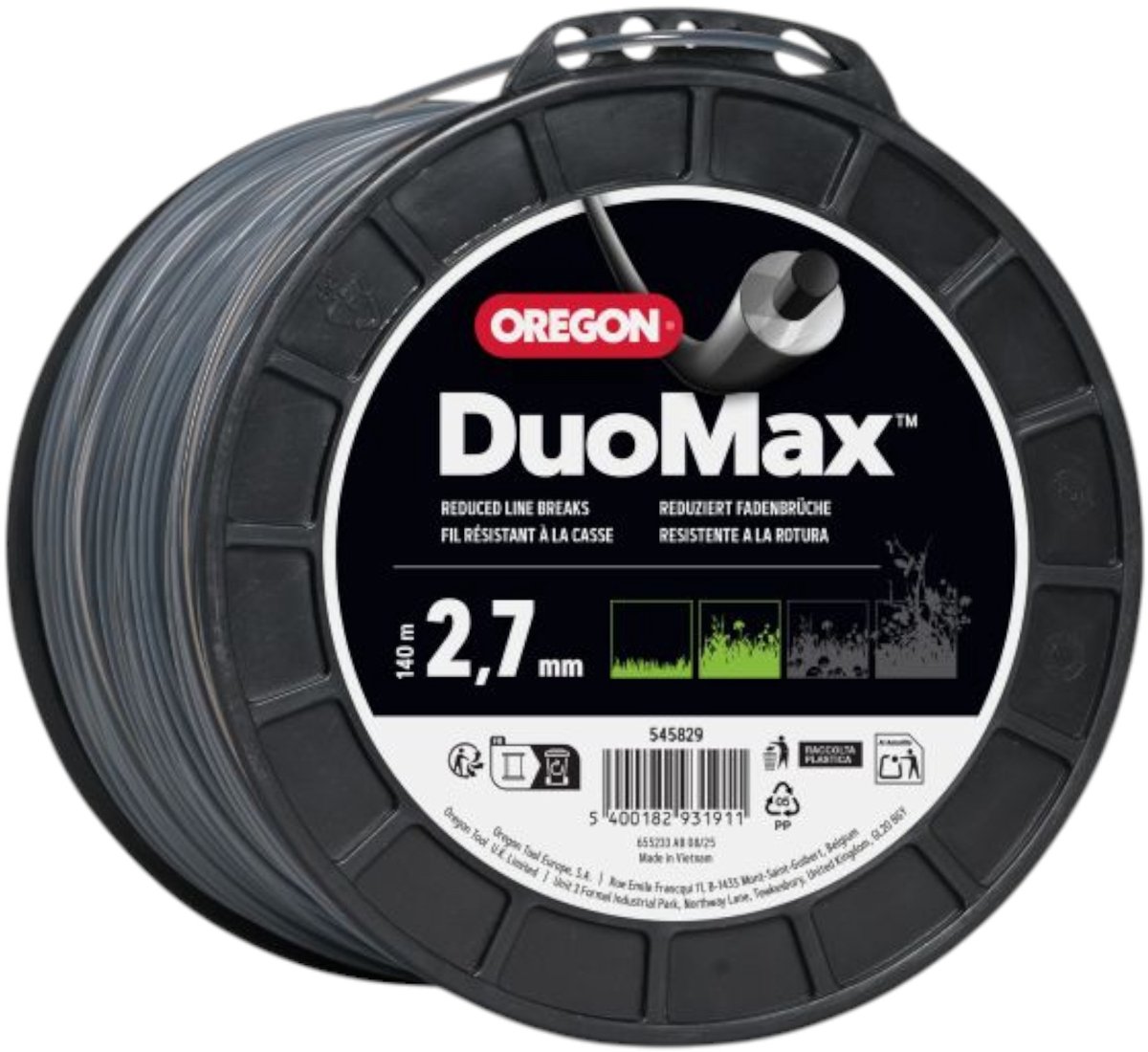 Oregon maaidraad Duoline 2,7 mm 140 meter ( 545829 )