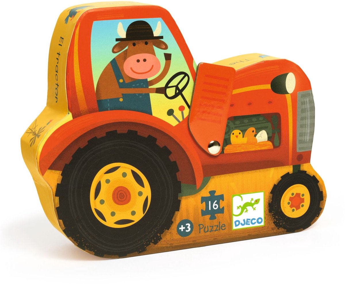 Djeco | Puzzel De tractor 16 Stuks