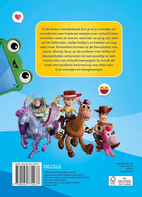 Disney vriendenboek Toy Story 5