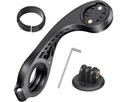 SnelShoppen - Fietscomputerhouder voor GPS-fietsen, Stuurhouder voor Garmin Edge, XOSS G/G+, iGPSPORT, 25,4 mm, 31,8 mm, Frontcamera- en Koplampbevest
