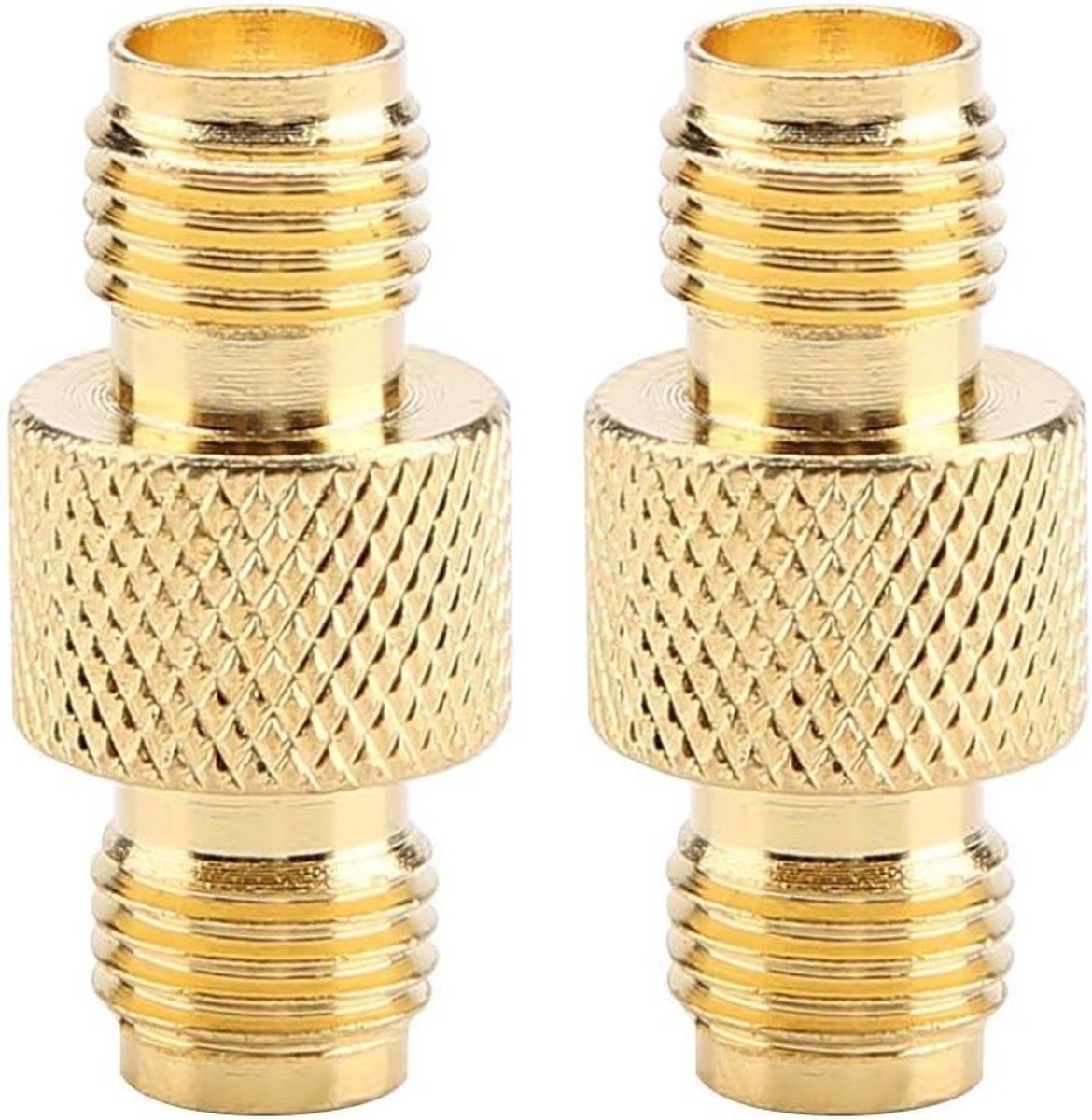 2 Stuks RF Switch Vrouwelijke naar Draadloze Antenne Coupler SMA F naar SMA F Coaxiale Adapter voor Radio en Netwerkverbindingen