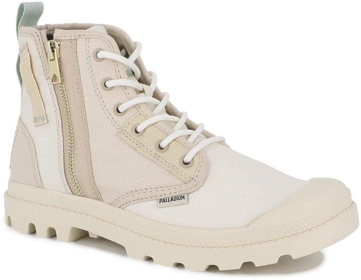 PALLADIUM Pampa Detroit ZIP SU dameslaarsjes 94612-280-M Natuur