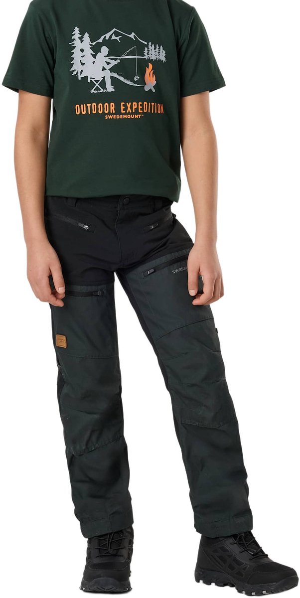 Swedemount Nordkap Stretchbroek – Outdoorbroek junior Zwart