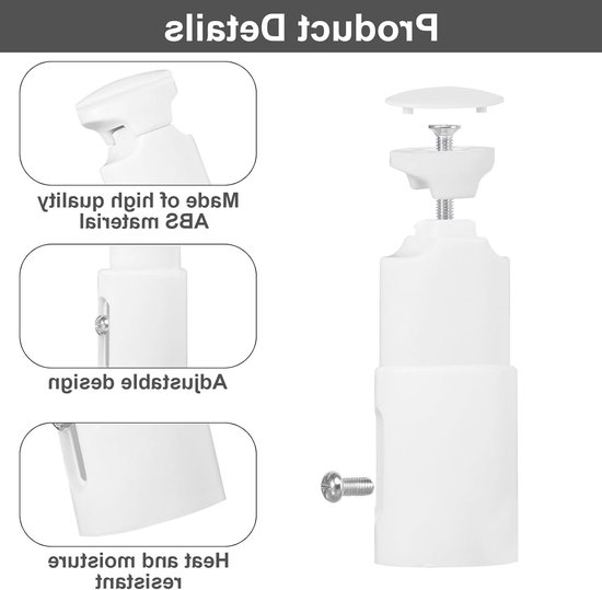 Radiatorbeugels Set van 6 - Console voor Badkamer Radiatoren, Handdoekhouder en Steun voor Rechte en Gebogen Radiatoren (Wit) — afbeelding 2