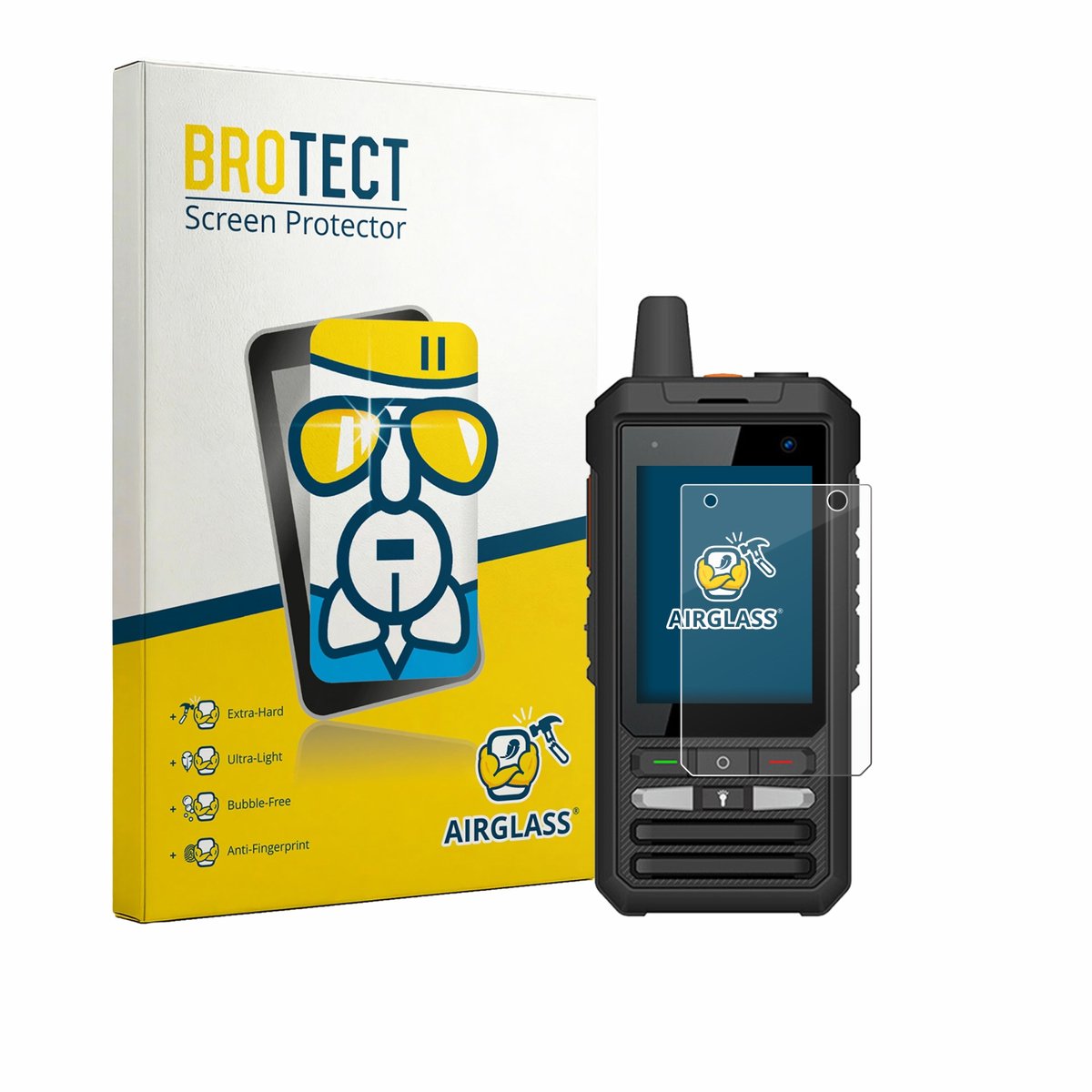 Screenprotector voor Uniwa F80S Beschermglas transparant