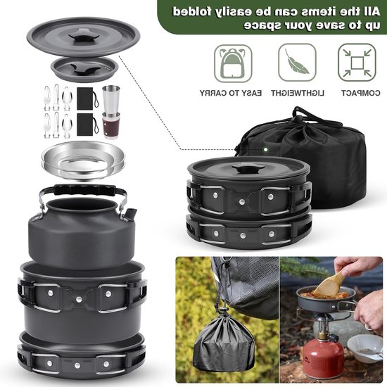 Campingkookgereiset, outdoor, serviesset van Camp — afbeelding 5