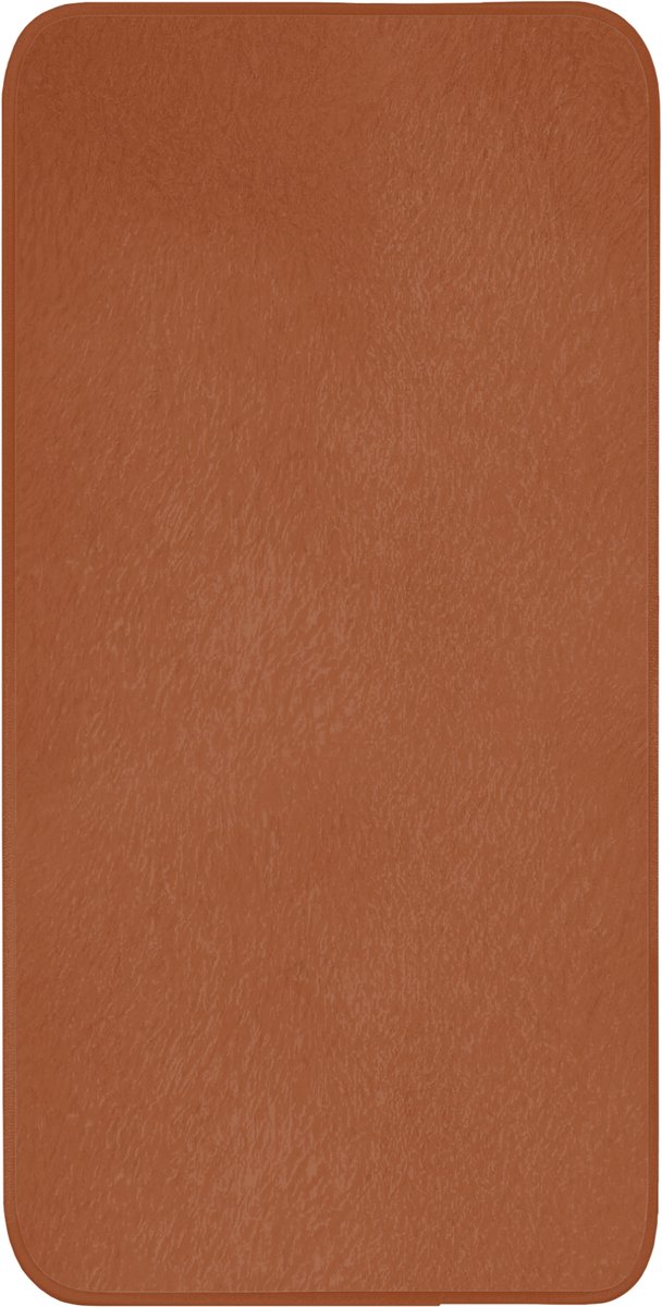 Badmat 60x120 cm - Antislip - Terracotta - Bruin - Palet - Effen - Kleuren - Kleur - Badmatten voor badkamer - Badkamermat - Douchemat - Badkamer mat
