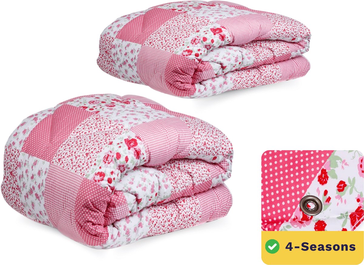 Zelesta Wonderbed 4 Seasons Double - Patchwork Pink 240x200cm