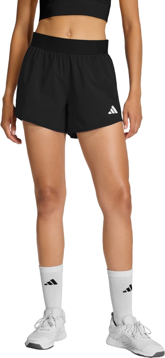 Adidas Performance Pacer Flex Woven Workoutshort Dames Zwart