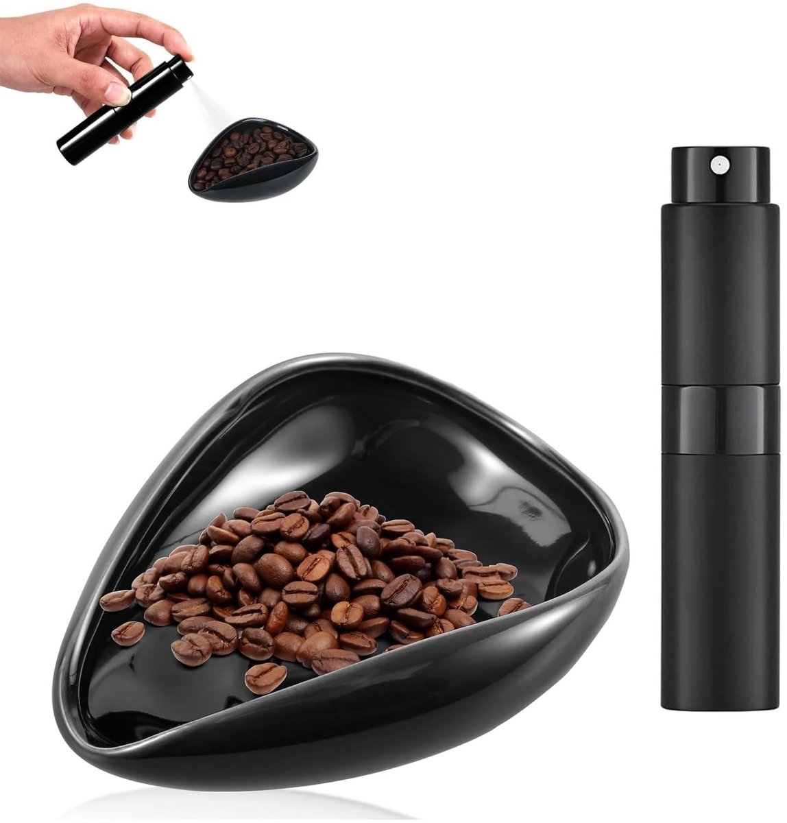 Dailygoods- Koffiekop Perfecte Accessoire - Koffiekop met Sprayfles - Keramische Koffiekop - Barista Gereedschap - Voor Koffie of Thee - 1 Stuk - Koffiebeker