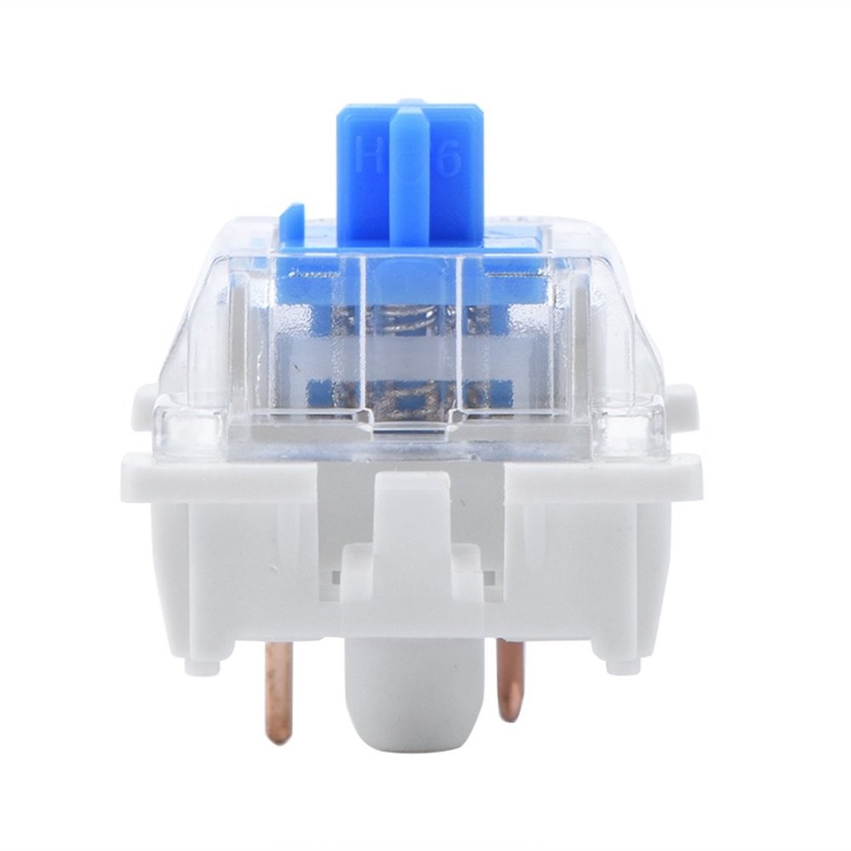 Dailygoods - Mechanische Toetsenbord Schakelaar - Vervanging - Blauw - 10 PCs - LED-achtergrondverlichting - Typisten - Geschikt voor NewGiant RGB