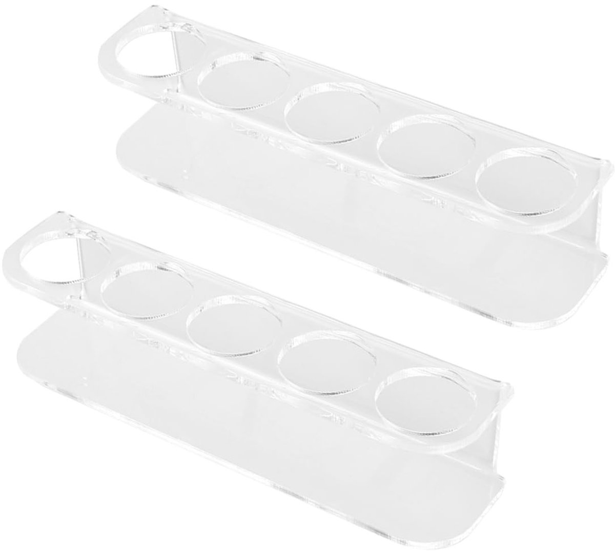 Dailygoods - Acryl Flesjesrek met 5 Sleuven voor Organisatie