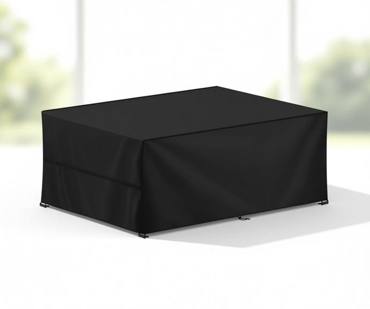 ElleMooi Tuinmeubelafdekking 200x110x75 cm – Waterdichte Rechthoekige Tafelhoes voor Buiten – 420D Oxford Stof – Winddicht met Verstevigingsriemen