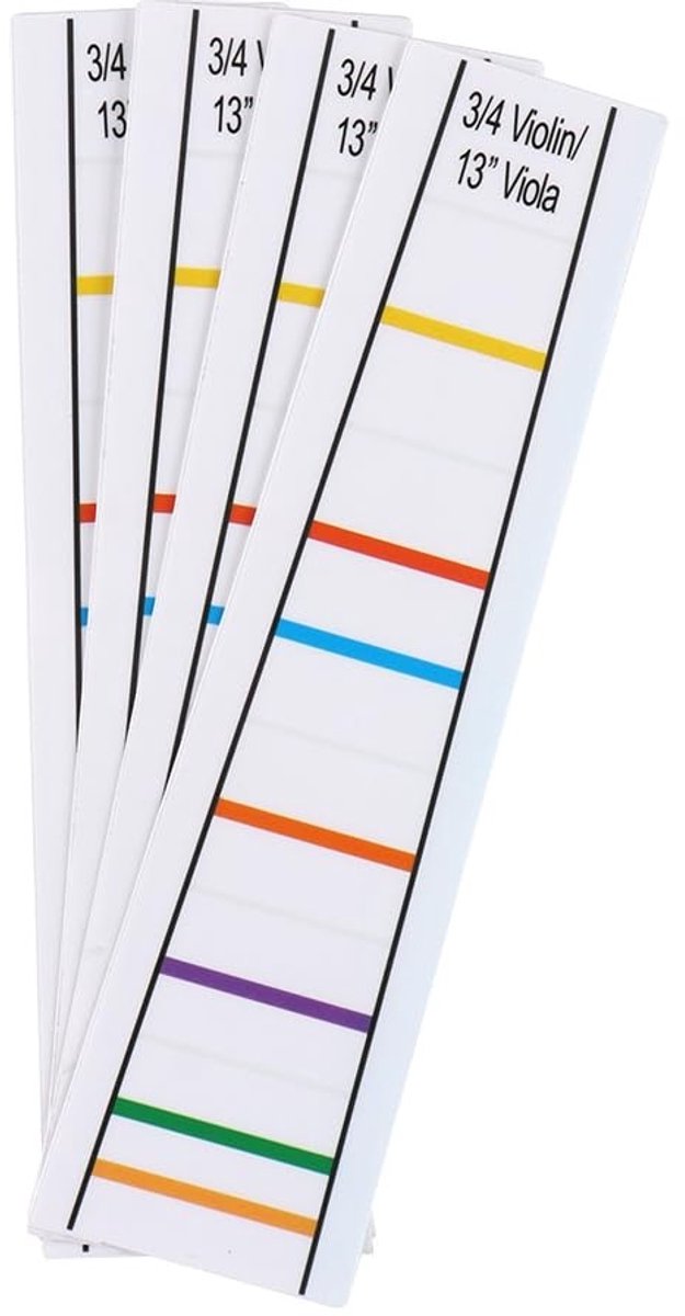 Dailygoods- Vioolvingerpositioneringsstickers 4 stuks - Transparant - Duurzaam - Markeraccessoires - Nauwkeurige vingerplaatsing - Geschikt voor 3/4 viool - Vingerpositioneringsstickers