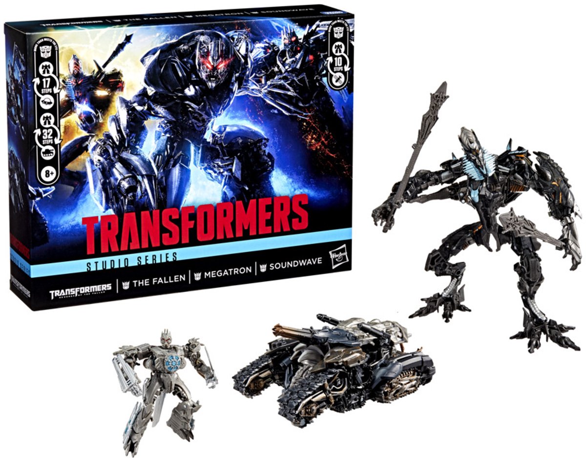Transformers Toys Studio Series Transformers: Revenge of the Fallen Action Figure 3-Pack, 8+