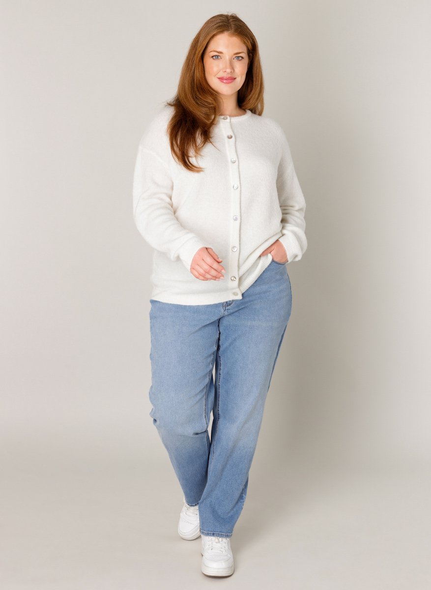 BASE LEVEL CURVY Yulia Cover ups - Ecru - maat 3(52)