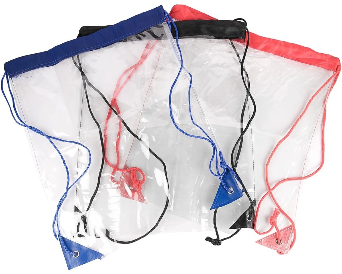 Dailygoods- Trekkoord Tas Lichtgewicht - Trekkoord Rugzak - Sporttas - Zwemtas - Waterdicht - PVC 43x33 cm
