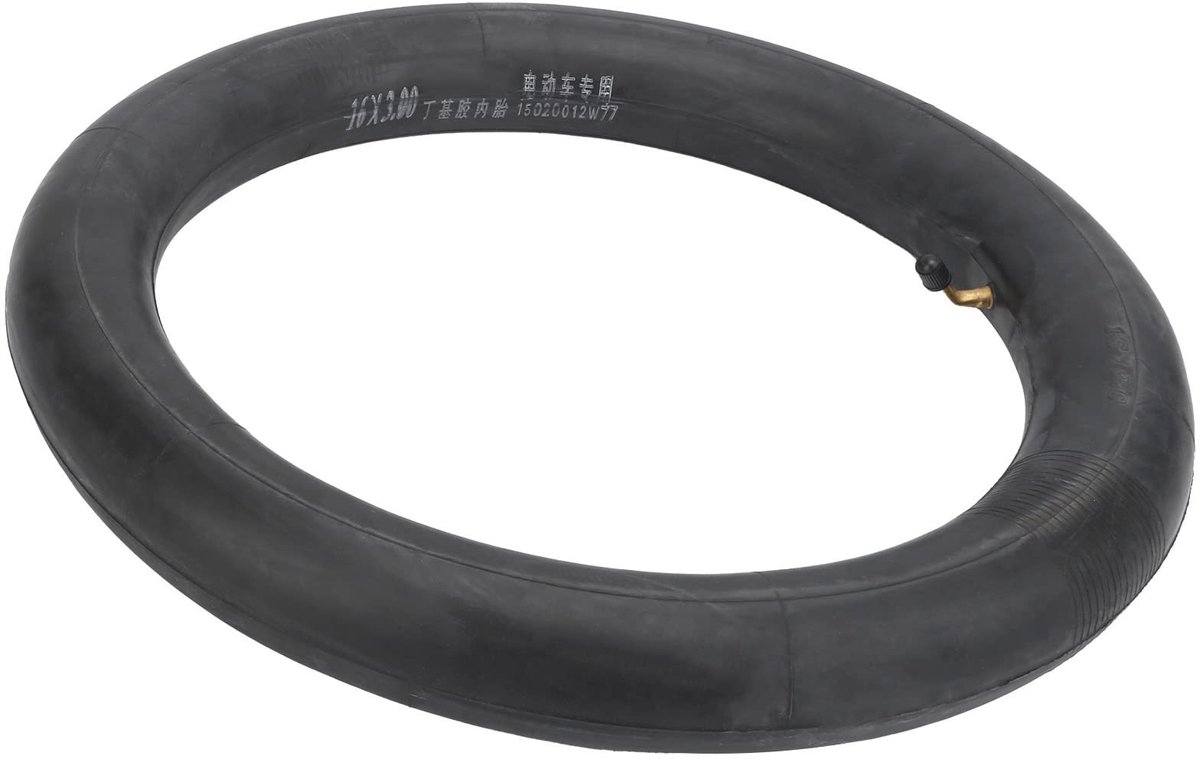 Dailygoods - 16x3.0 Elektrische Fiets Binnenband met Gebogen Ventiel