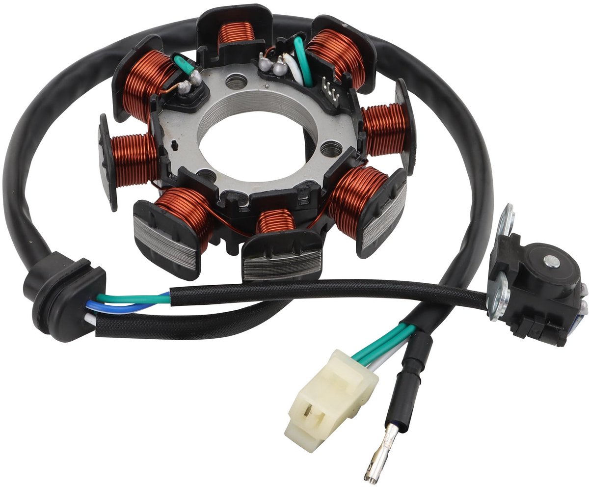 BRENZOOS- Stator Vervanging 8 Spoel 4 Draad - Compatibel met 2006-2017 CRF150F - Hoogwaardige Kwaliteit - Automotive Onderdelen - Betrouwbare Prestaties - Motoronderdeel