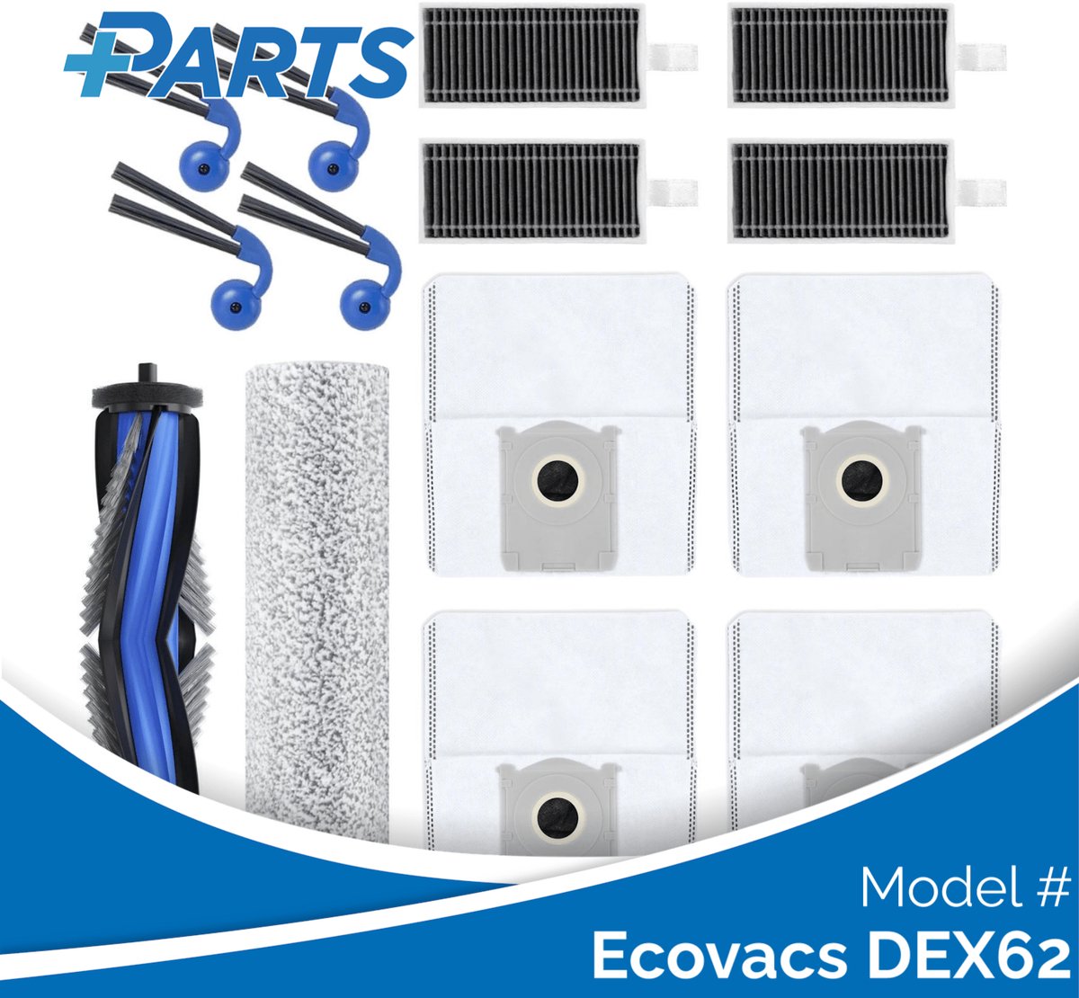 Plus.Parts Ecovacs DEX62 Onderhoudsset (Plus.Parts® alternatief voor DKT100221) Overig