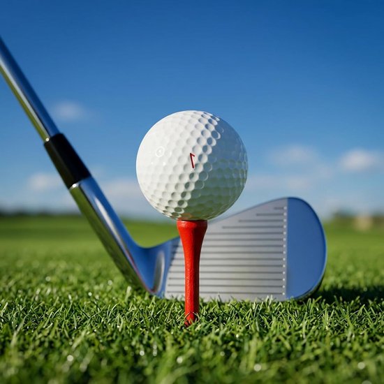 100 Stuks Houten Golftees van Bamboe, 70 mm en 38 mm, Professionele Golfaccessoires voor Training en Spelers in Meerdere Kleuren — afbeelding 3