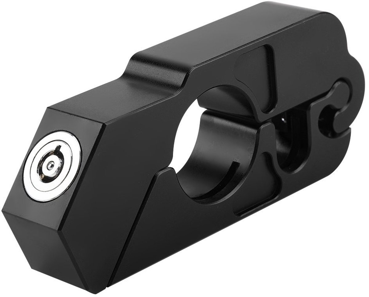 Dailygoods- Stuurslot Anti Diefstal - CNC Aluminium - Veiligheidsslot - Remhendel Slot - Inclusief 2 Sleutels - Duurzaam Materiaal - Motorfiets Slot