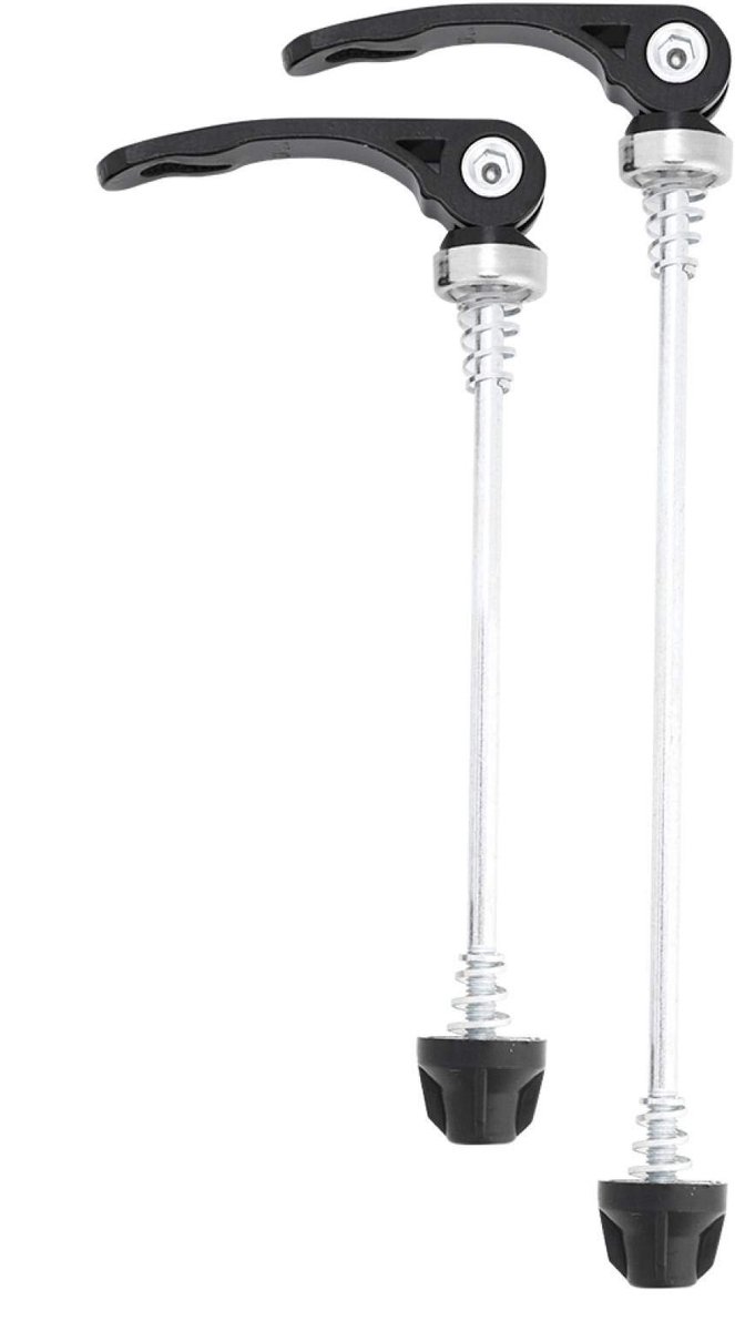Dailygoods- Wielspiesjes 2 Stuks - Quick Release - Geschikt voor 26-inch Wielen - Zwart/Zilver - Lichtgewicht - Hoogwaardig IJzer/Aluminiumlegering - Fietsassen