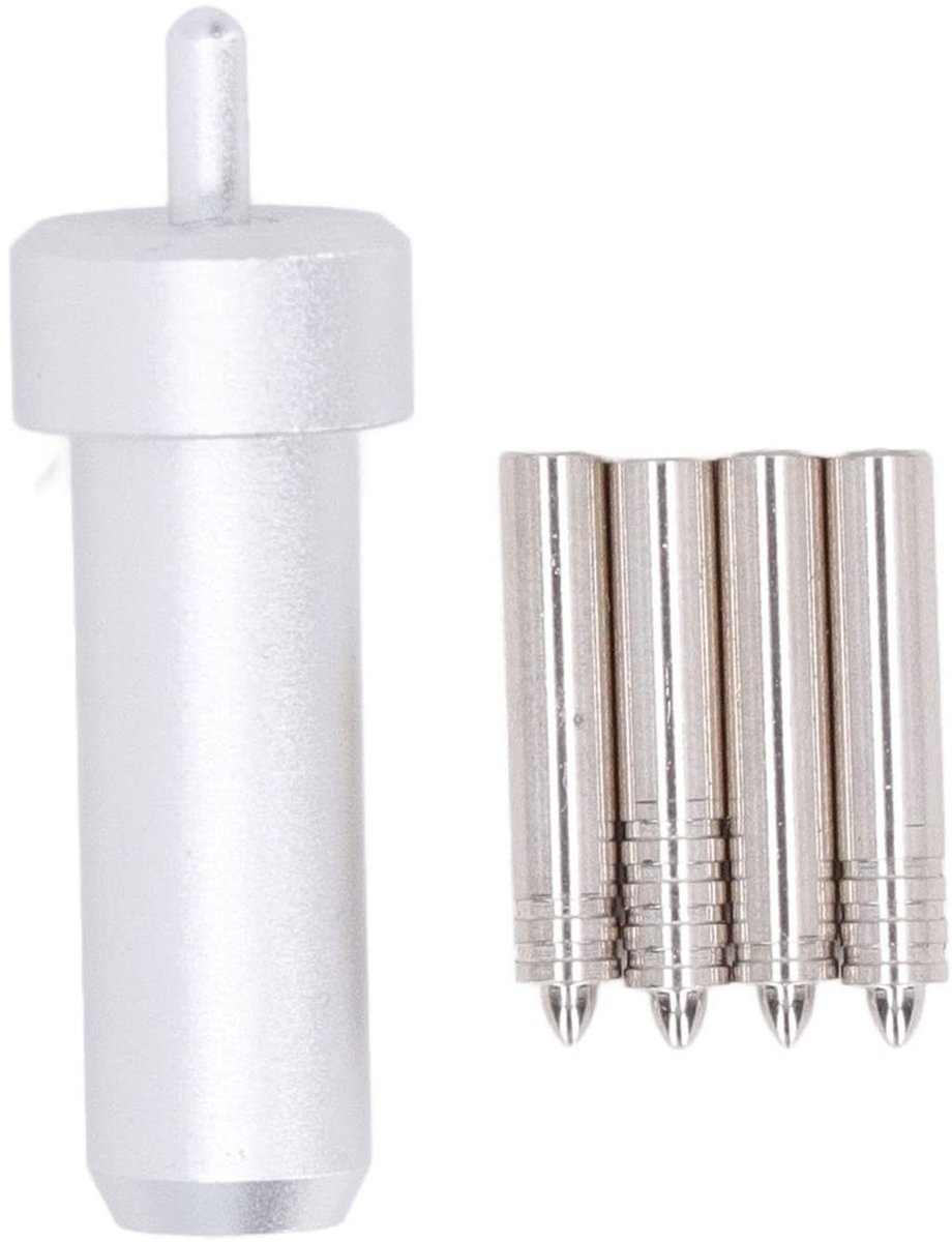 Dailygoods- Snijmes Set van 4 Bladen - Vervangmes - Snijmesje Hobby - Snijbestendige Handschoenen - Duurzaam - Geschikt voor Joy Projecten - Snijmesjes