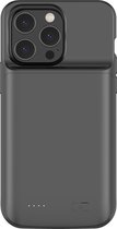 Compatible avec Apple iPhone 14 Pro Max - Coque de téléphone Powerbank - Coque de batterie Distinction - Coque de batterie - Coque de batterie - Noir - 6800 mAh