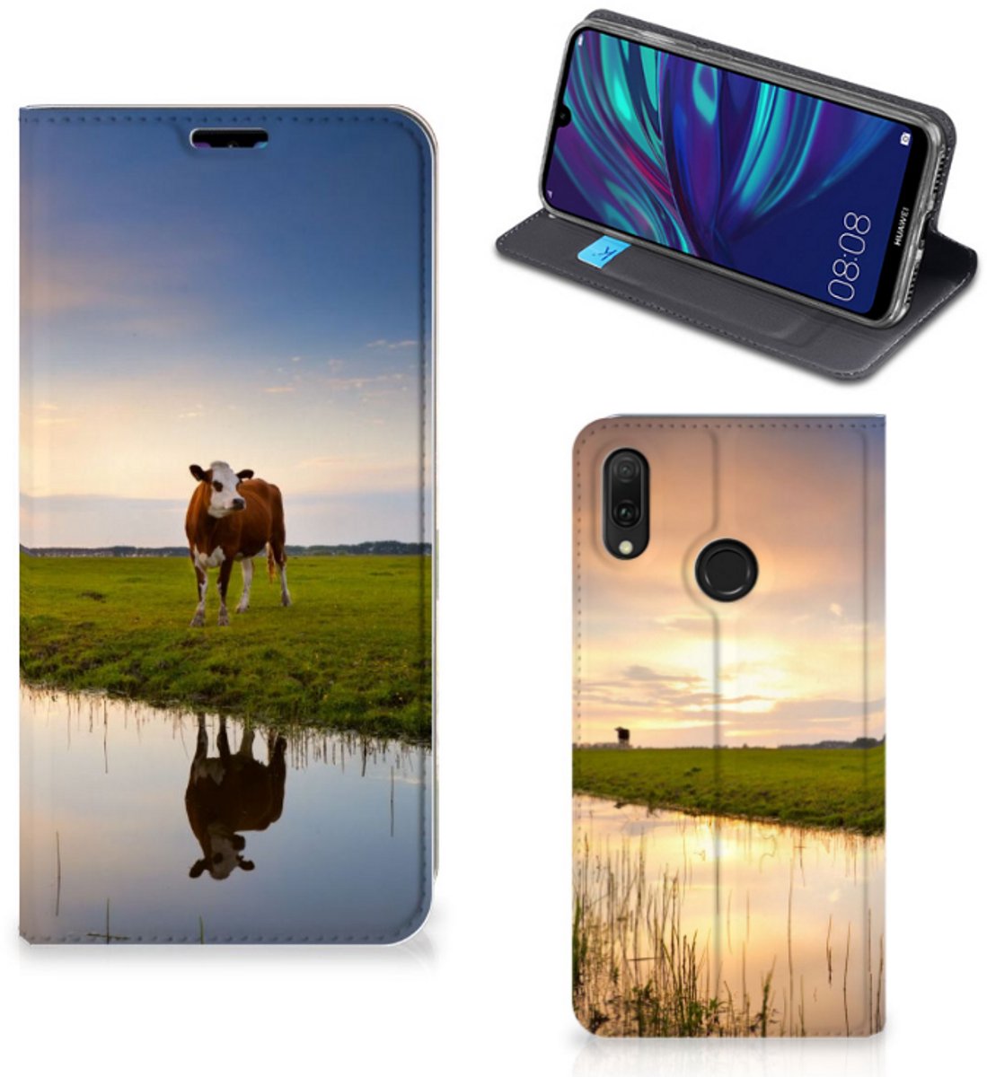 Huawei Y7 hoesje Y7 Pro (2019) Hoesje maken Koe