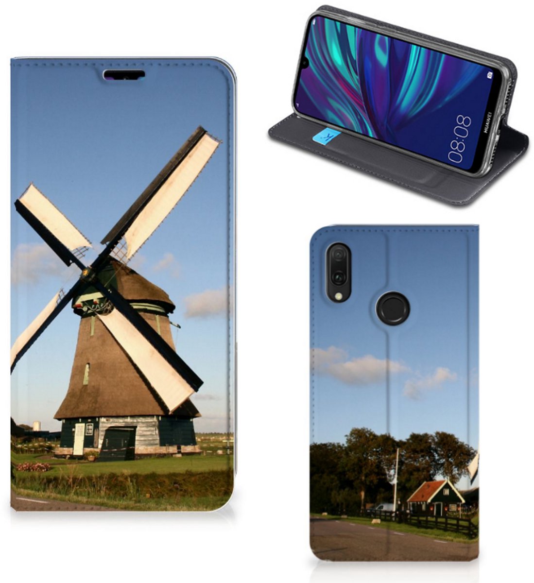 Huawei Y7 hoesje Y7 Pro (2019) Book Cover Molen