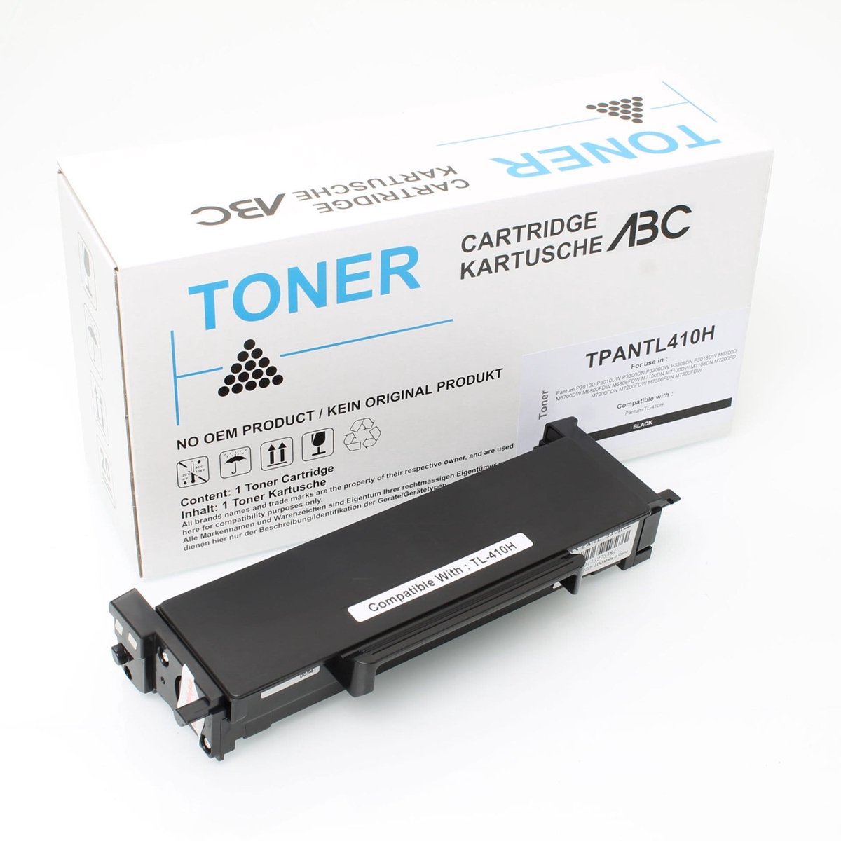 Panasonic - Toner cartridge - TPANTL410H - Zwart - 3.000 pagina’s - Huismerk - geschikt voor Pantum M 6700d, Pantum M 6700dw, Pantum M 6800fdw, Pantum M 6808fdw, Pantum M 7100dn, Pantum M 7100dw, Pantum M 7108dn, Pantum M 7200fd, Pantum M 7200fdn