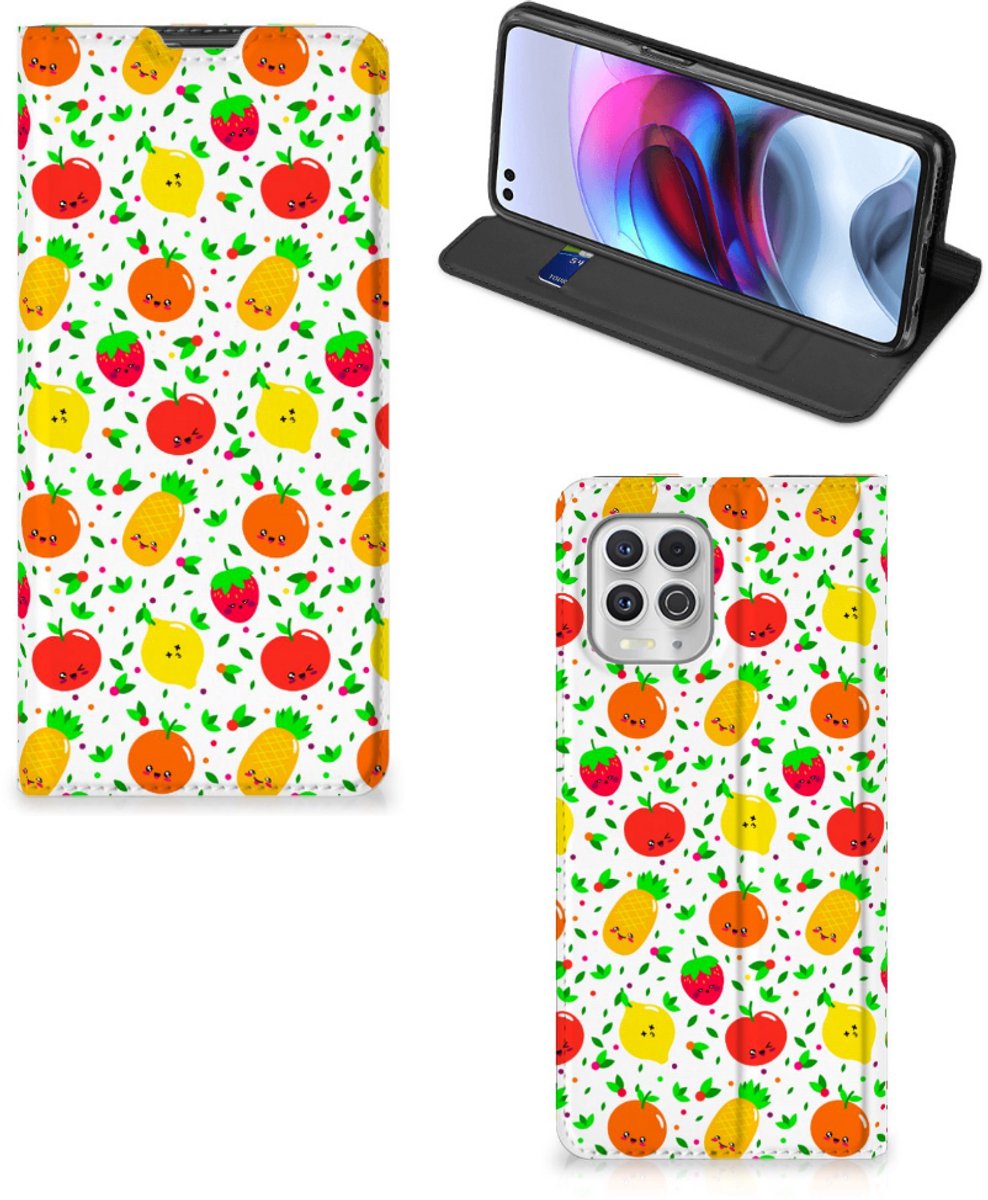 Book Case voor Motorola Moto G100 Flip Style Cover Fruits