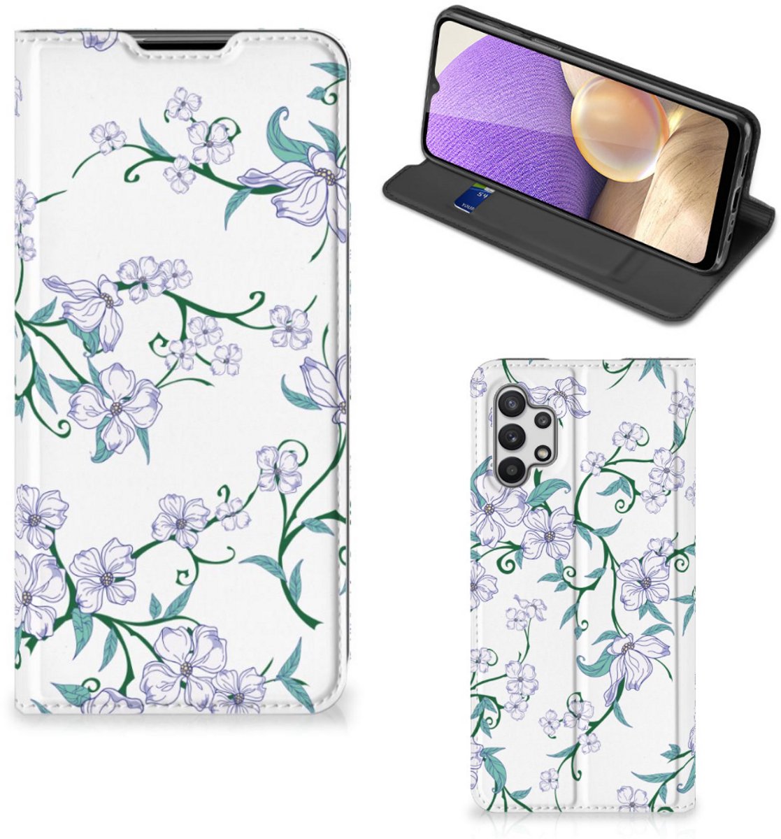 Samsung Galaxy A32 5G Uniek Smart Cover Blossom White