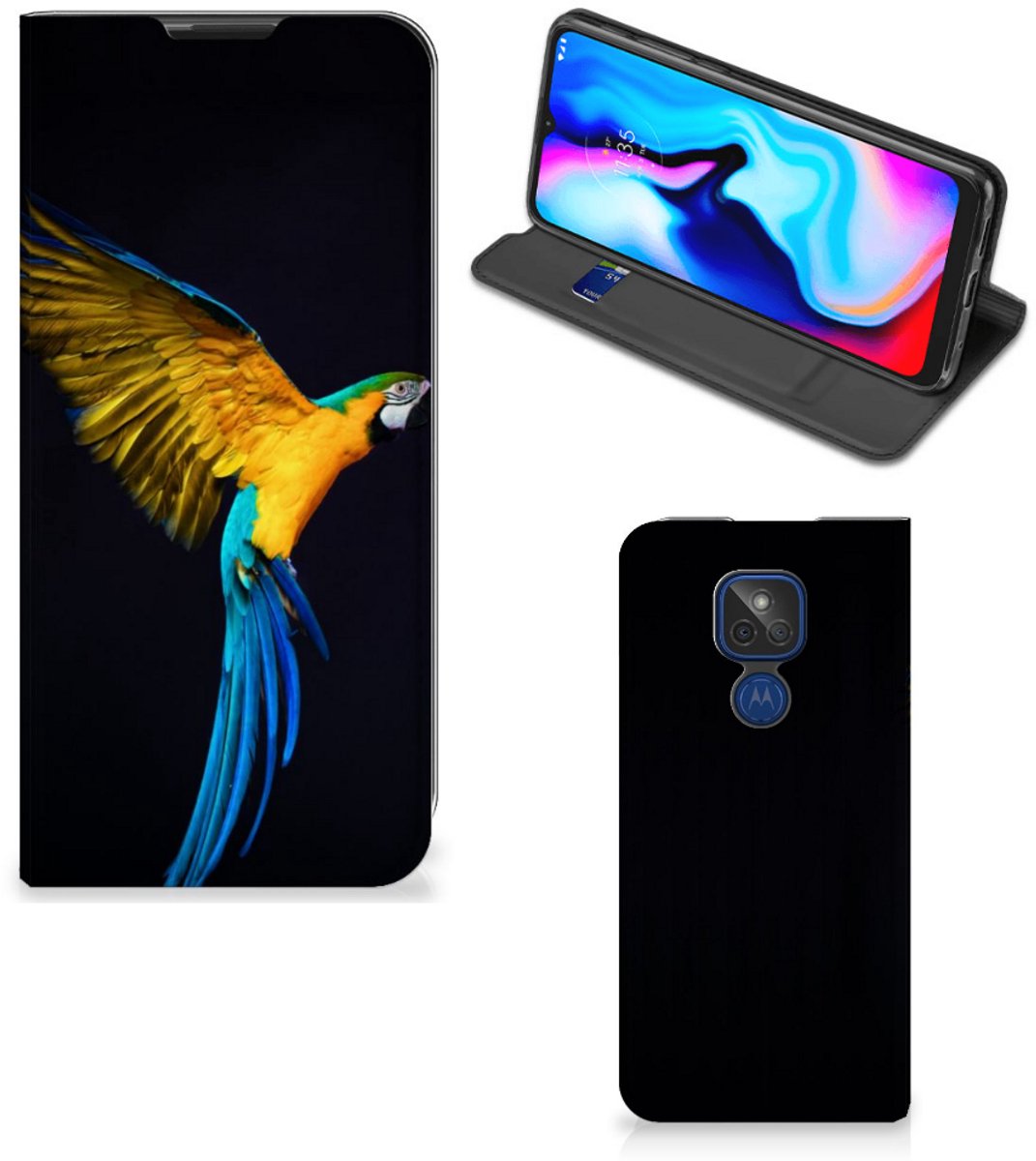 Motorola Moto G9 Play Hoesje maken Papegaai